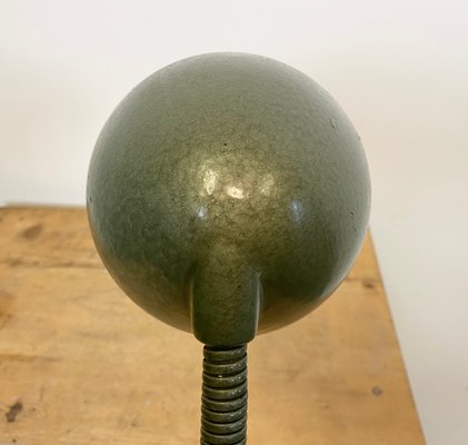 Green Industrial Bakelite Gooseneck Table Lamp, 1960s-CGF-1179133