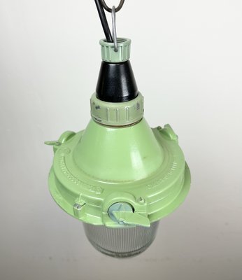 Green Industrial Pendant Light, Soviet Union, 1960s-CGF-1408497