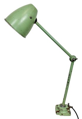 Green Industrial Workshop Table Lamp, 1960s-CGF-1438739