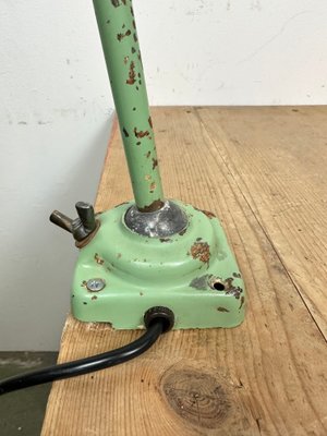 Green Industrial Workshop Table Lamp, 1960s-CGF-1438739