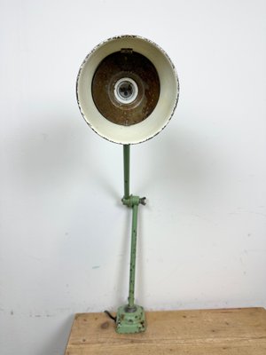 Green Industrial Workshop Table Lamp, 1960s-CGF-1438739