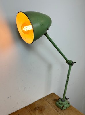 Green Industrial Workshop Table Lamp, 1960s-CGF-1438739