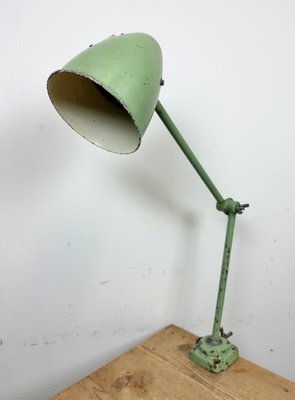 Green Industrial Workshop Table Lamp, 1960s-CGF-1438739