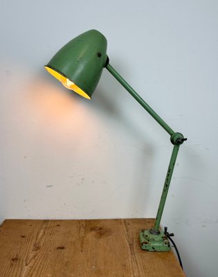 Green Industrial Workshop Table Lamp, 1960s-CGF-1438739