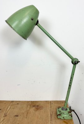 Green Industrial Workshop Table Lamp, 1960s-CGF-1438739