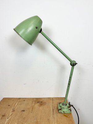 Green Industrial Workshop Table Lamp, 1960s-CGF-1438739