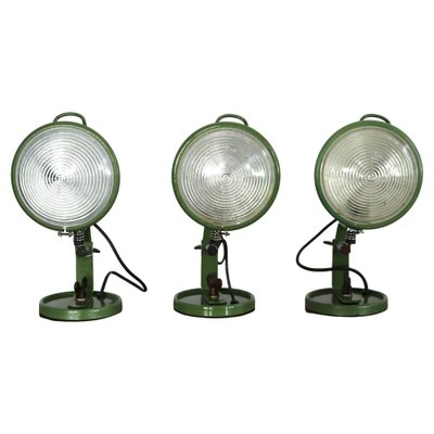 Green Jeep Wall Lights by Leonardi and Stagi, Set of 3-AA-1313401