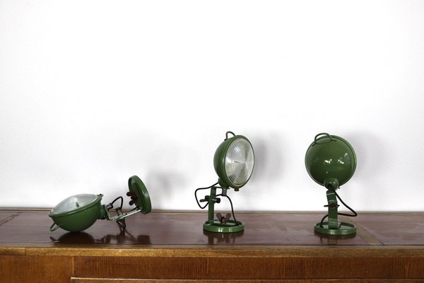 Green Jeep Wall Lights by Leonardi and Stagi, Set of 3-AA-1313401