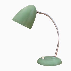 Green Lacquer and Chrome-Plated Flexible Table Lamp, 1950s-WK-706626