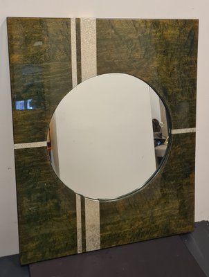 Green Lacquered Mirror, 1970s-RPW-1791878