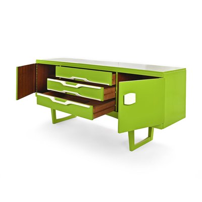 Green Lacquered Sideboard, 1970s-NQ-568938