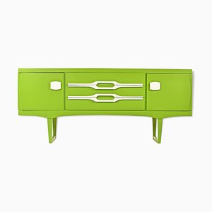 Green Lacquered Sideboard, 1970s-NQ-568938