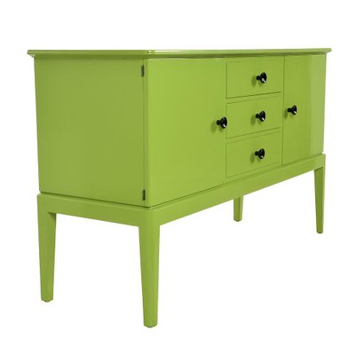 Green Lacquered Wooden Buffet-NQ-1264797