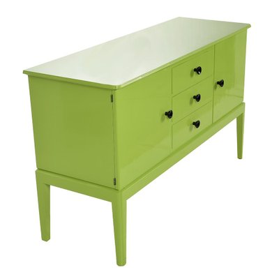 Green Lacquered Wooden Buffet-NQ-1264797