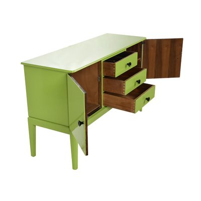 Green Lacquered Wooden Buffet-NQ-1264797