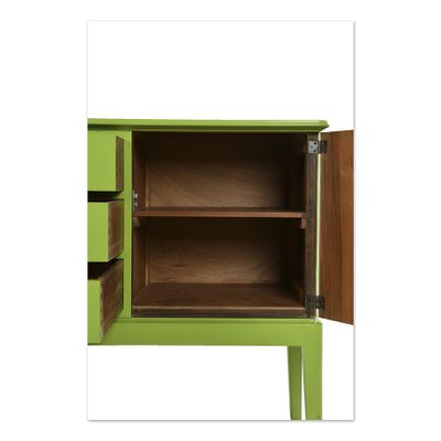 Green Lacquered Wooden Buffet-NQ-1264797