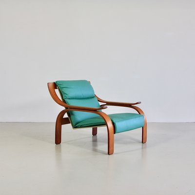 Green Leather Armchairs by Marco Zanuso for Arflex, 1960s, Set of 2-INL-726642