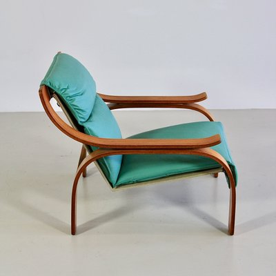 Green Leather Armchairs by Marco Zanuso for Arflex, 1960s, Set of 2-INL-726642