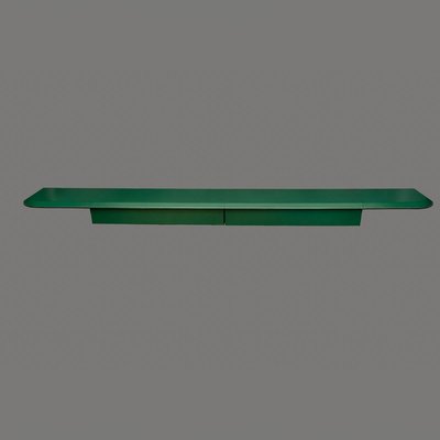 Green Leather Console Table from Matteo Grassi, 1980s-MAX-788313