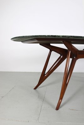 Green Marble Top Dining Table, Italy, 1950s-AA-1146077