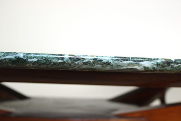 Green Marble Top Dining Table, Italy, 1950s-AA-1146077