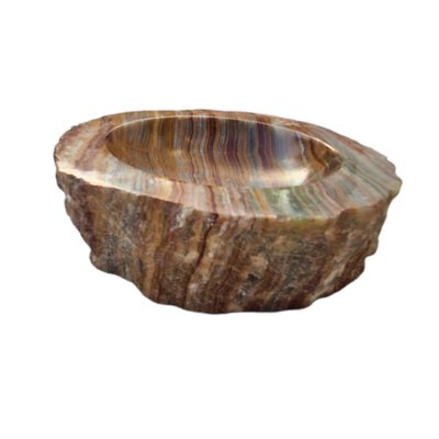 Green Onyx Marble Bowl Sculpture-TCS-1330497