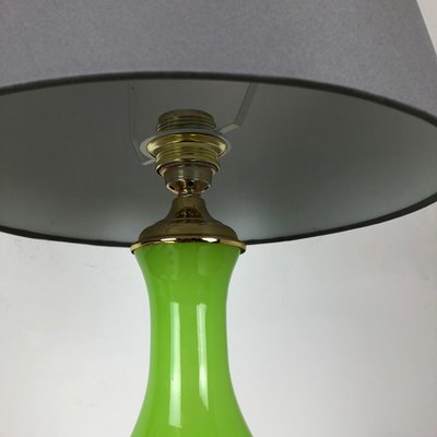 Green Opaline Murano Glass Table Light by Cenedese Vetri, 1960s-QZ-1143239