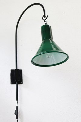 Green P & T Wall Light by Michael Bang for Holmegaard, Denmark, 1970s-FJP-2032245