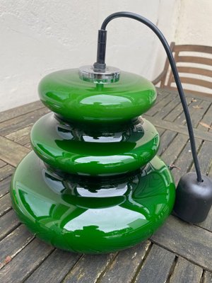 Green Pendant Light from Peill & Putzler, Germany, 1960s-XHV-2040443