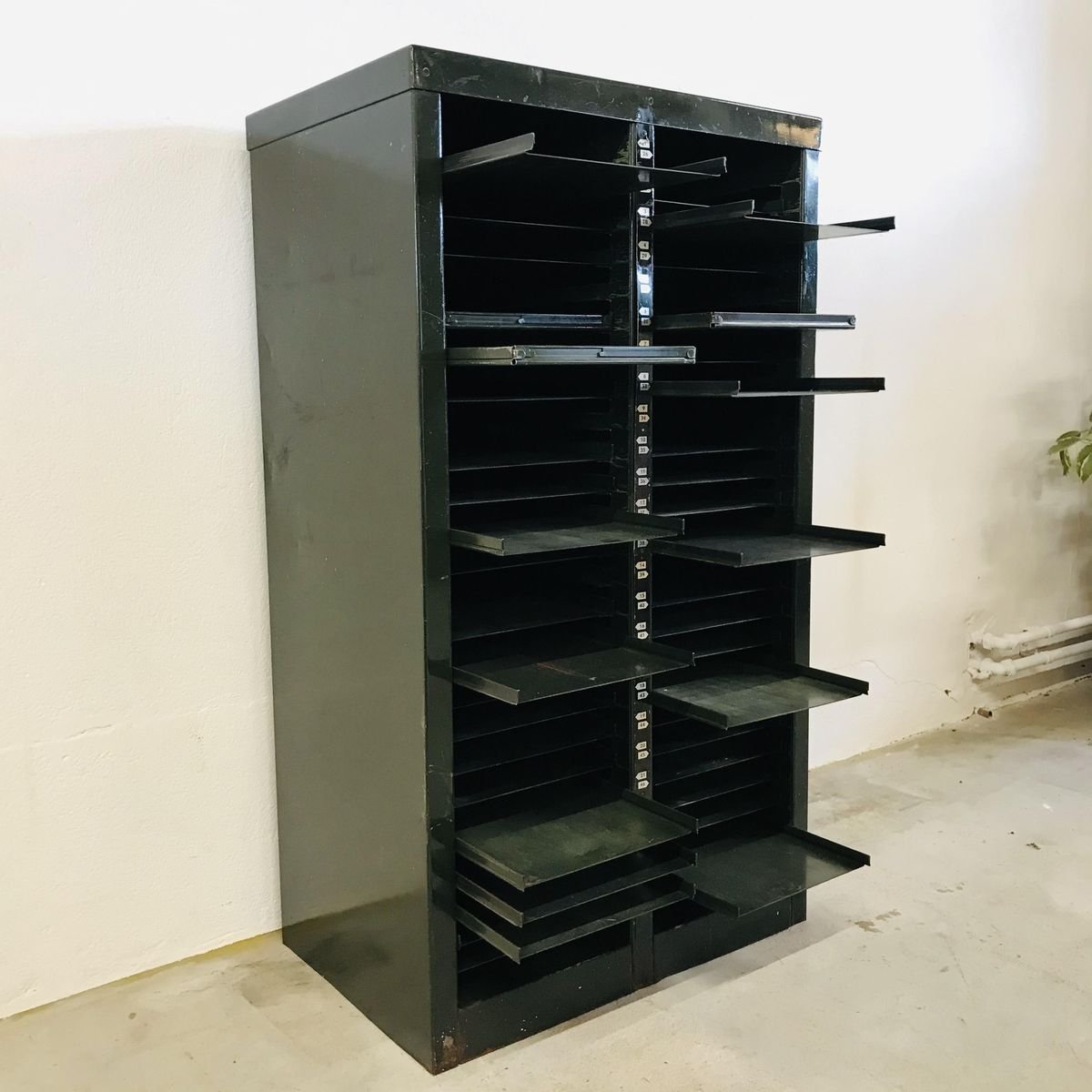 Green Printing Steel Cabinet with Shelves