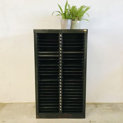 Green Printing Steel Cabinet with Shelves-LCQ-854070