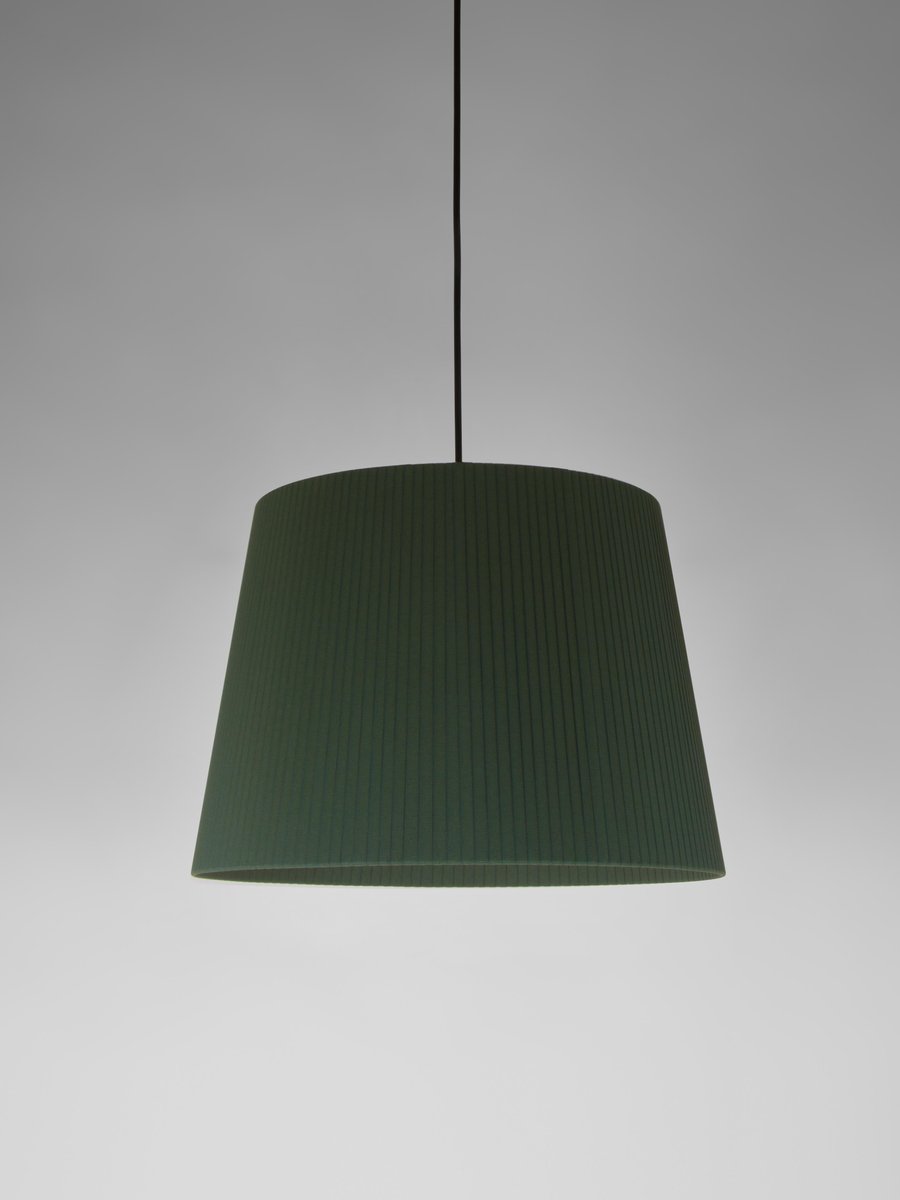 Green Sísísí Cónicas GT1 Pendant Lamp by Santa & Cole