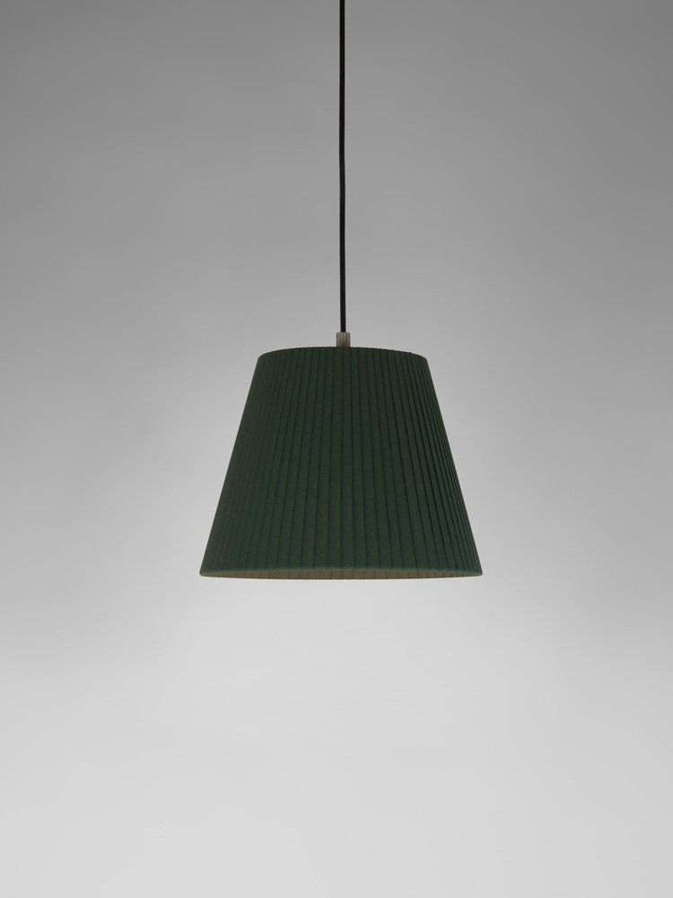 Green Sísísí Cónicas MT1 Pendant Lamp by Santa & Cole