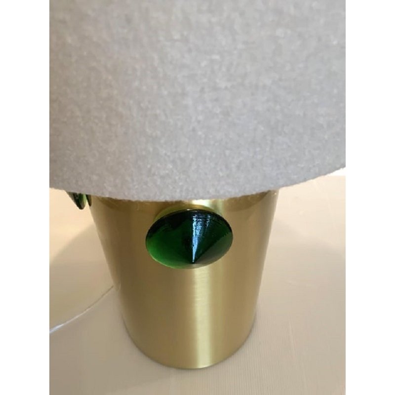 Green Studs Murano Glass Table Lamp by Simong