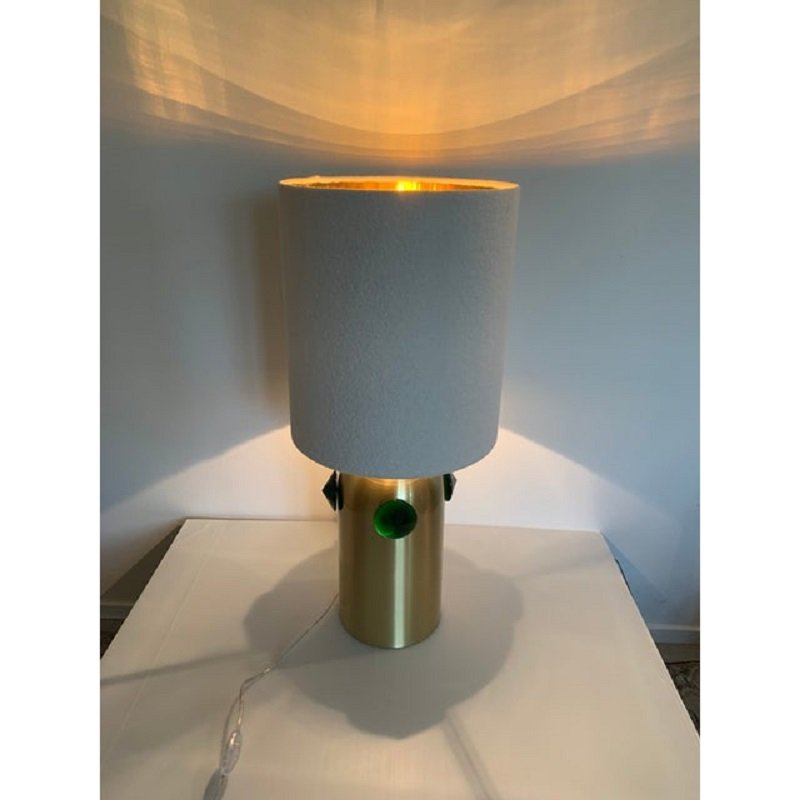 Green Studs Murano Glass Table Lamp by Simong