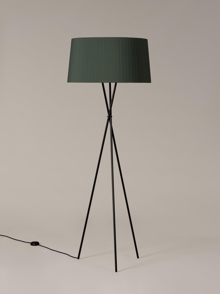 Green Trípode G5 Floor Lamp by Santa & Cole