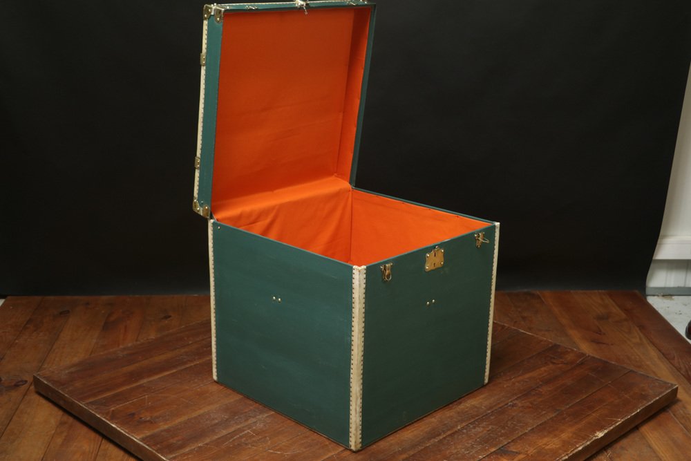 Green Womens Hat Trunk, 1920s