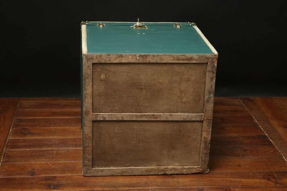 Green Womens Hat Trunk, 1920s