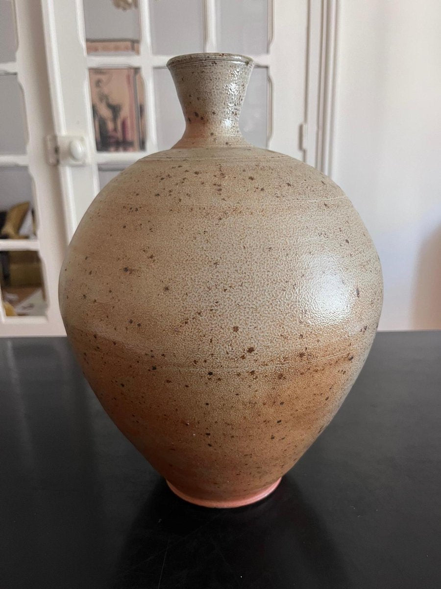 Grés De Puisaye Vase, 1970s