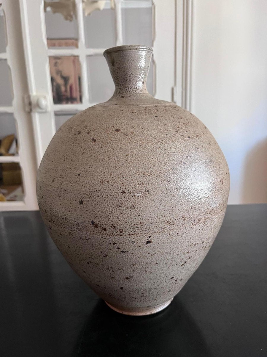 Grés De Puisaye Vase, 1970s