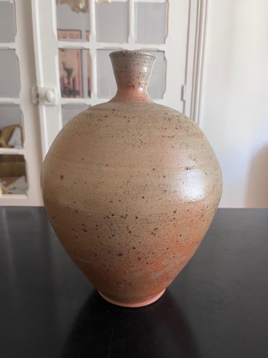 Grés De Puisaye Vase, 1970s