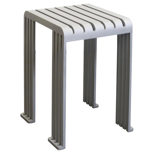 Grey Aluminium Tootoo Stool by Helder Barbosa