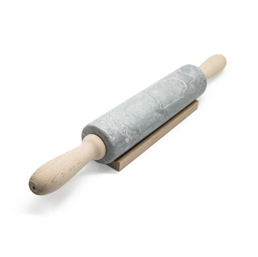 Grey Bardiglio Marble Rolling Pin from Fiammettav Home Collection