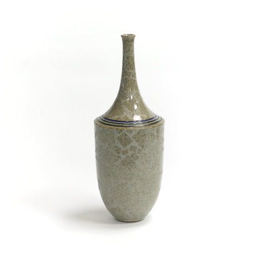 Grey Ceramic Bottle Vase from Horst Göbbels, 1990s