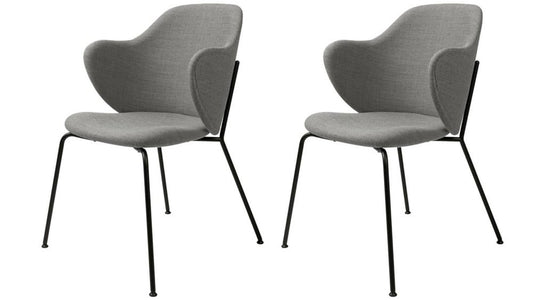 Grey Fiord Lassen Chairs by Lassen, Set of 2