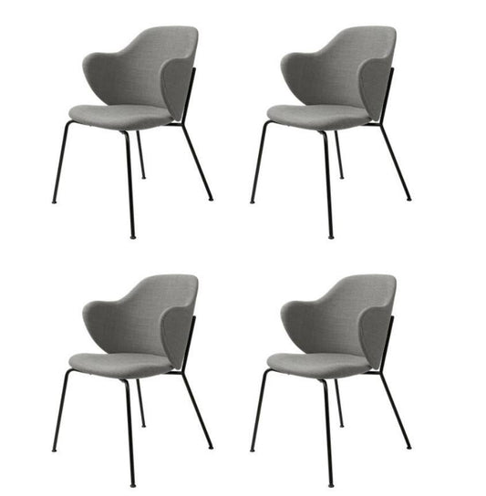 Grey Fiord Lassen Chairs by Lassen, Set of 4