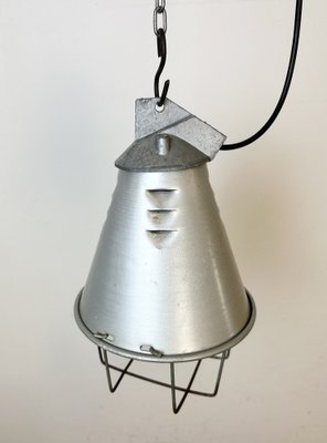 Grey Industrial Aluminium Cage Pendant Lamp, 1970s-CGF-1746393