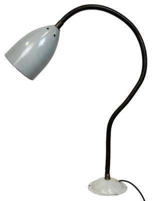 Grey Industrial Gooseneck Table Lamp from Philips, 1960s-CGF-1792233