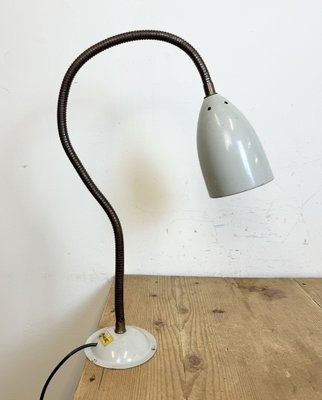 Grey Industrial Gooseneck Table Lamp from Philips, 1960s-CGF-1792233