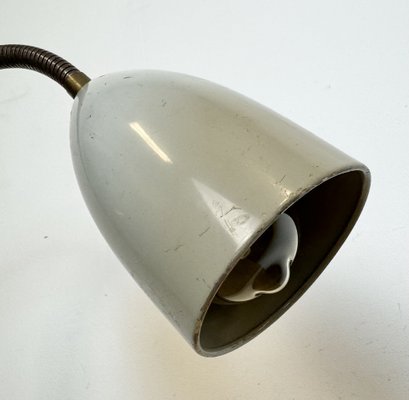 Grey Industrial Gooseneck Table Lamp from Philips, 1960s-CGF-1792233